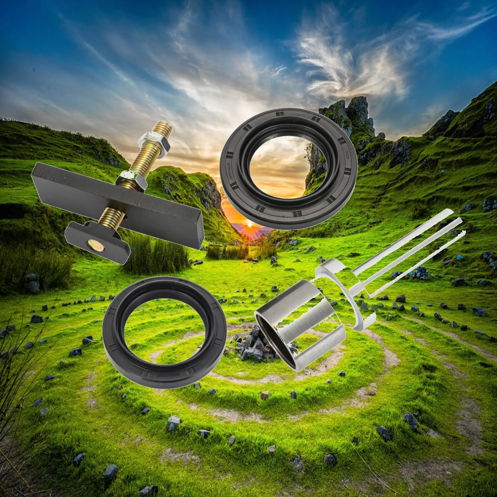 

Durable CV Axle Bearing Puller Removal Tool Professional Auto Kit for Toyota 8 Inch Front Differential