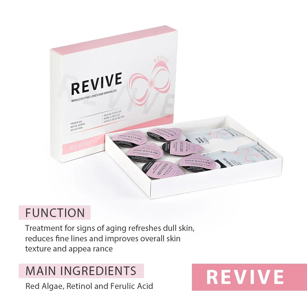 Glam Revive Hydrate Detox Illuminate Kit Pods Serum Facial SPA Serum für Bubble Beauty Machine Facial Aqua CO2 Serum Gels