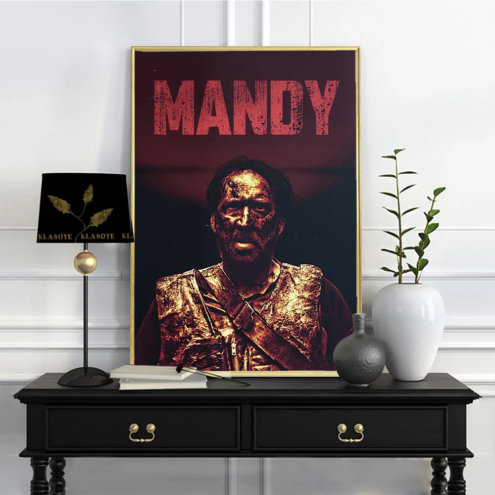 Mandy Psychedelic Action Horror Film Art Print Poster Movie Illustration Canvas Painting Video Room Cinema Decor Wall Picture