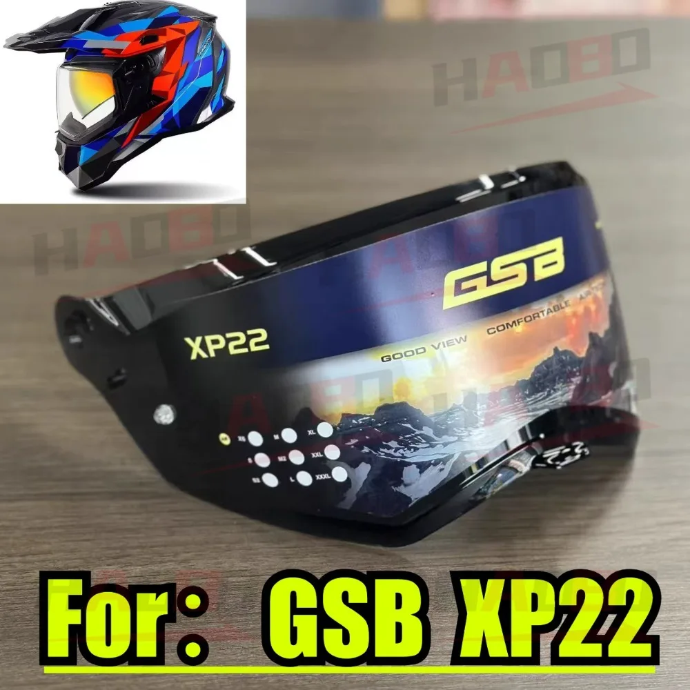 

GSB XP22 Helmet Lens Original Accessories XP-22 Motocross Helmet visors Windshield Replacement Accessories Anti fog sticker