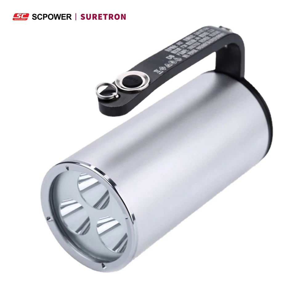 SCPOWER bright portable handheld portable search light outdoor explosion-proof 11v searchlight flashlight led lamp china