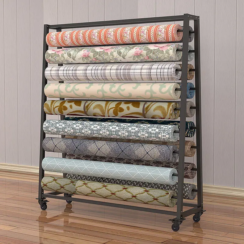 LH pulley textile fabric home textile tablecloth plastic film exhibition movable fabric rack
