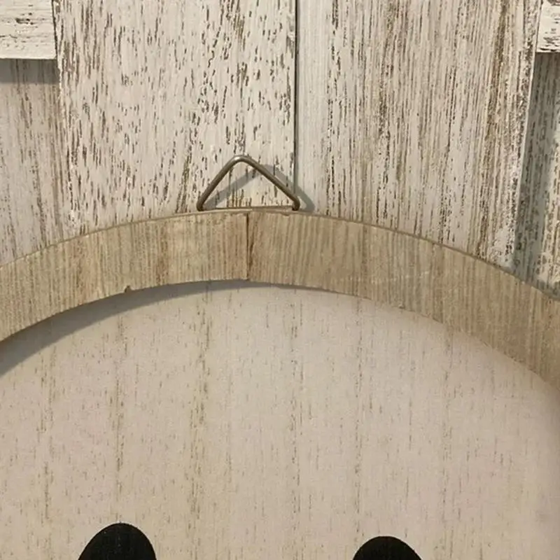 Cute Ghost Sign Wooden Ghost Sign For Front Door Boo Ghost Spooky Table Sign For Outdoor Yard