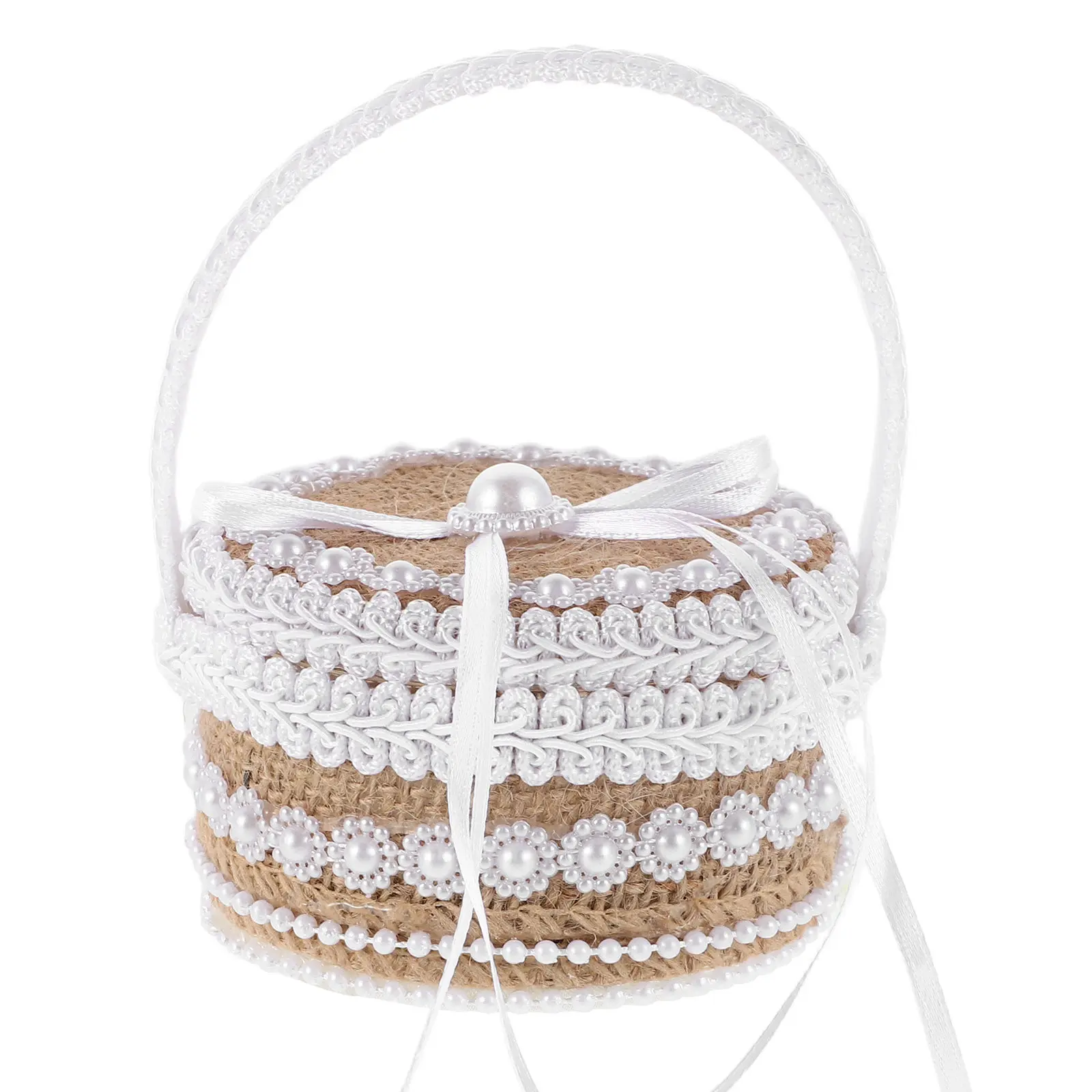 

Rustic Wedding Ring Box Creative Jewelry Holder for Ceremony Flower Ring Case Engagement Proposal Keepsake Small Jewelry