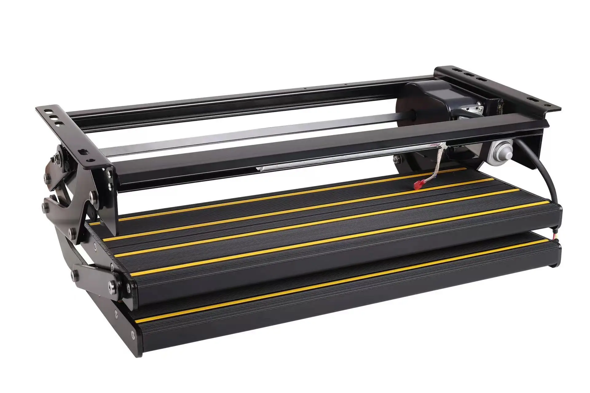 Manual Electrical Dual Option Aluminum Alloy Double RV Step Telescopic Folding Entry Stair For Camper