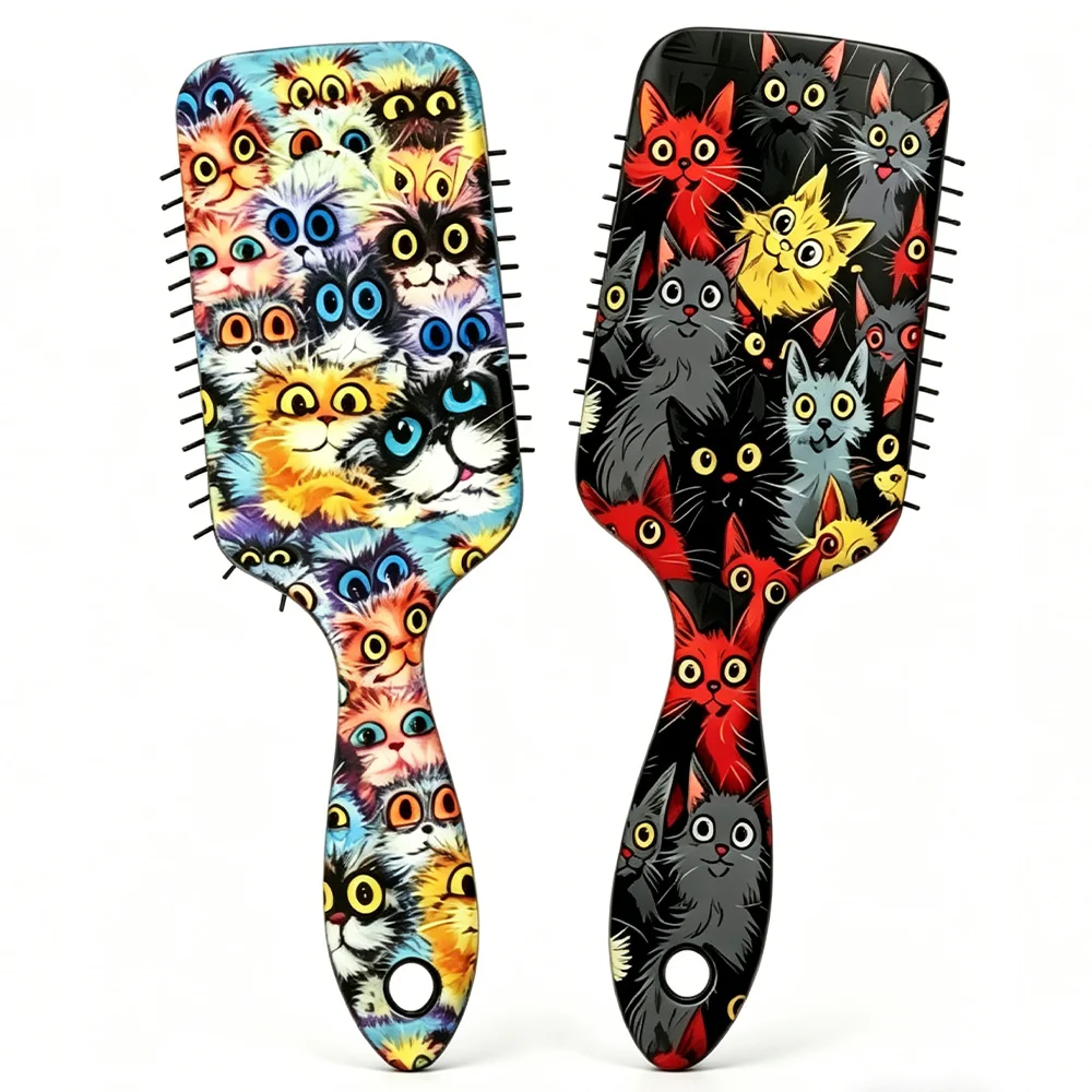 

Профессиональная расческа для массажа кожи головы - инструмент для укладки влажных, кудрявых, сухих и прямых волос для женщин и мужчин, для использования в салонах красоты.