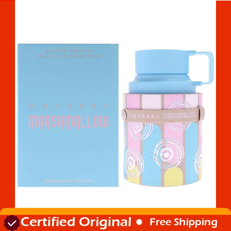 

Original Arabic Perfume Odyssey Marshmallow Gourmand Edition by Armaf for Women 3.4 oz EDP Spray long lasting fragrance natural perfume Cologne Persistence Pheromone Portable