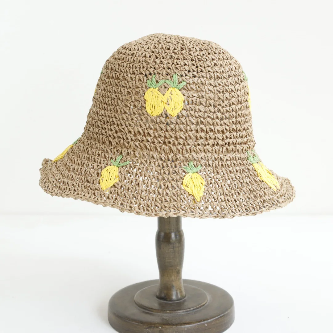 

Sun Hat Grass Women Wide Brim Sunshine Protection Cap Accessory For Fishing Beach Climb Outdoor
