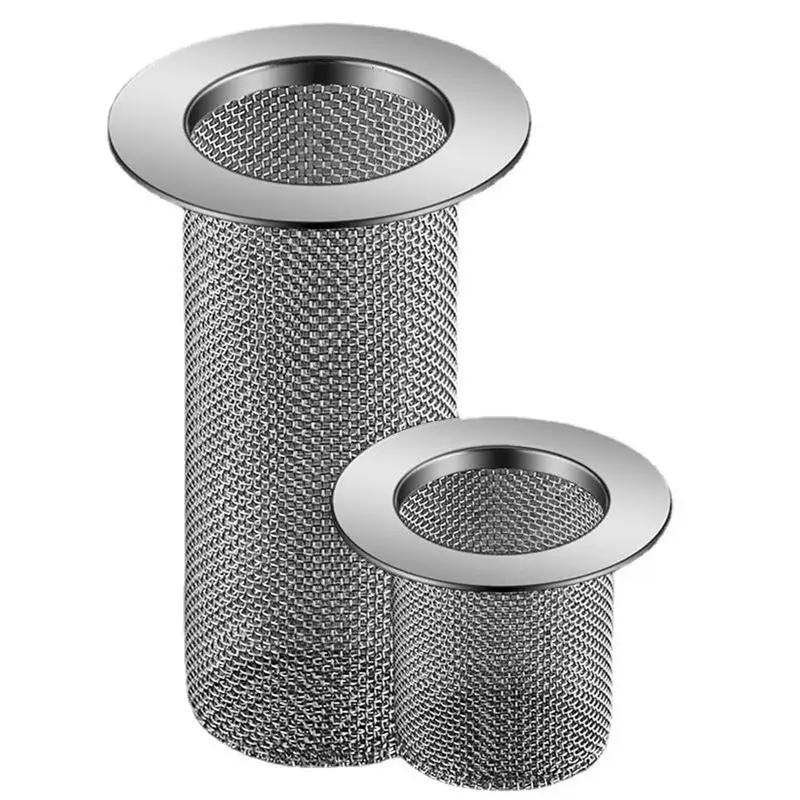 

Sink Strainer Basket Stainless Steel Floor Drain Filter Mesh Kitchen Sink Anti-clog Filter Home Shower Strainer Drains Net