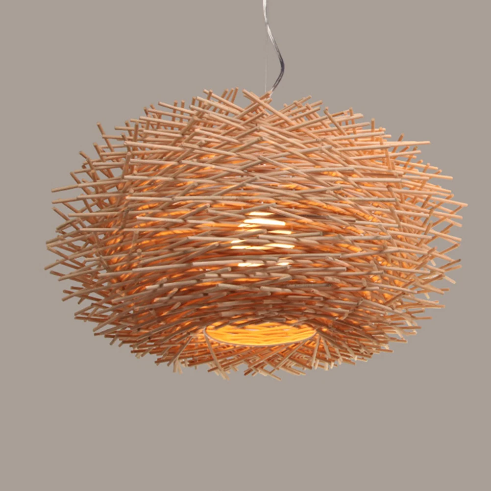 

Rattan Bird's Country Style Chandelier Vintage Hanging Pendant Lamp Ceiling Lamp Durable Hanging Light Home Decoration
