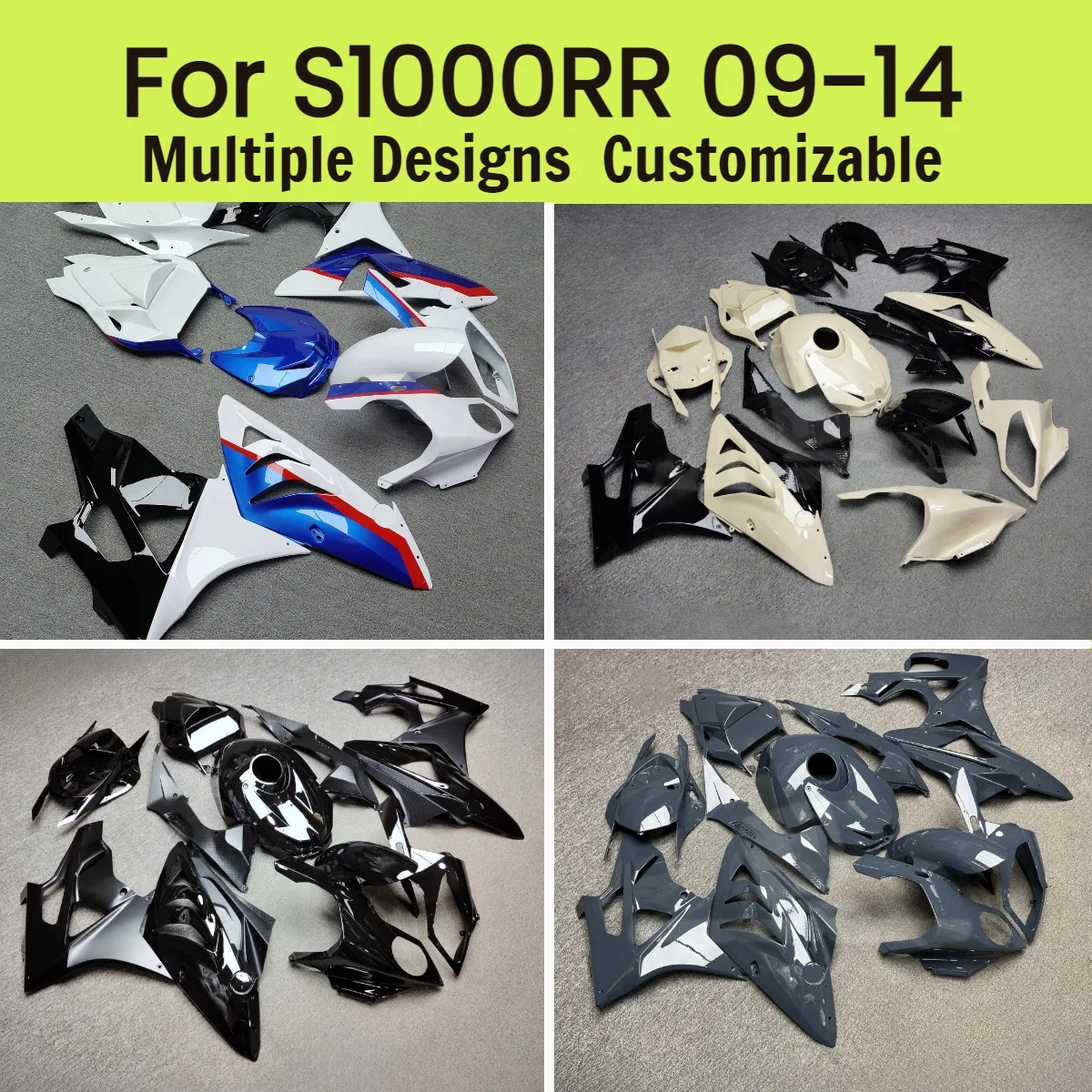 

For BMW S1000RR 2009-2014 Fairings Injection Motorcycle S 1000RR 09-14 Custom Aftermarket Fairing Kit