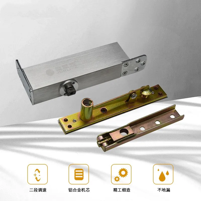 150kg Heavy Duty Wooden Doors Pivot Hinge 90 Degree Positioning Automatic Closing   Hydraulic Hidden Floor Spring Hinge