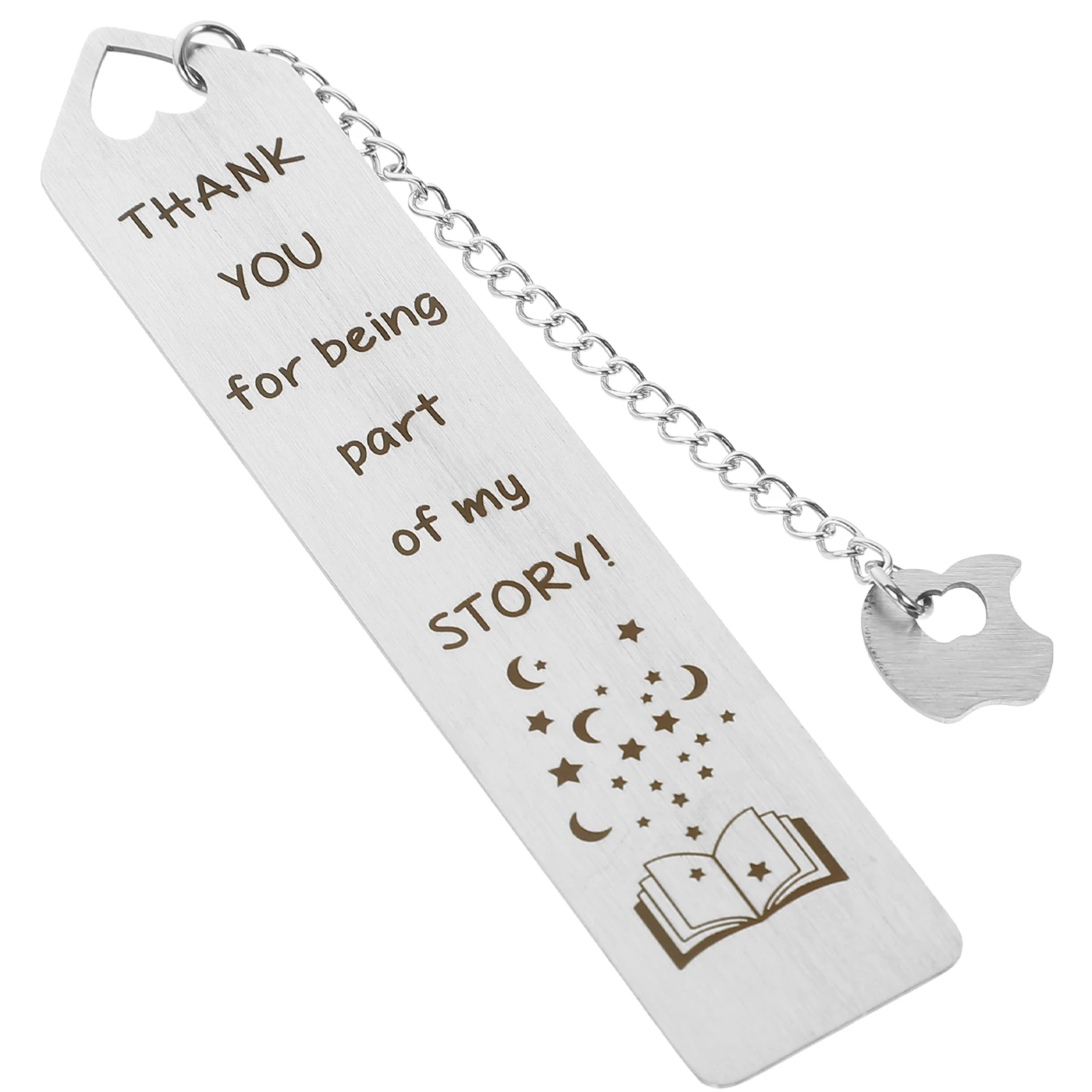 Creative Bookmarks Stainless Steel Lightweight Compact Funny Metal Bookmark for Kids Women Students Teachers Family Gift