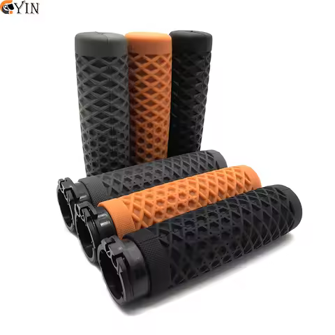 For Harley Sportster 883 1200 Softail Slim Fatboy Touring Street Glide 1" 25mm Rubber Handlebars Motorcycle Handlebar Hand Grips