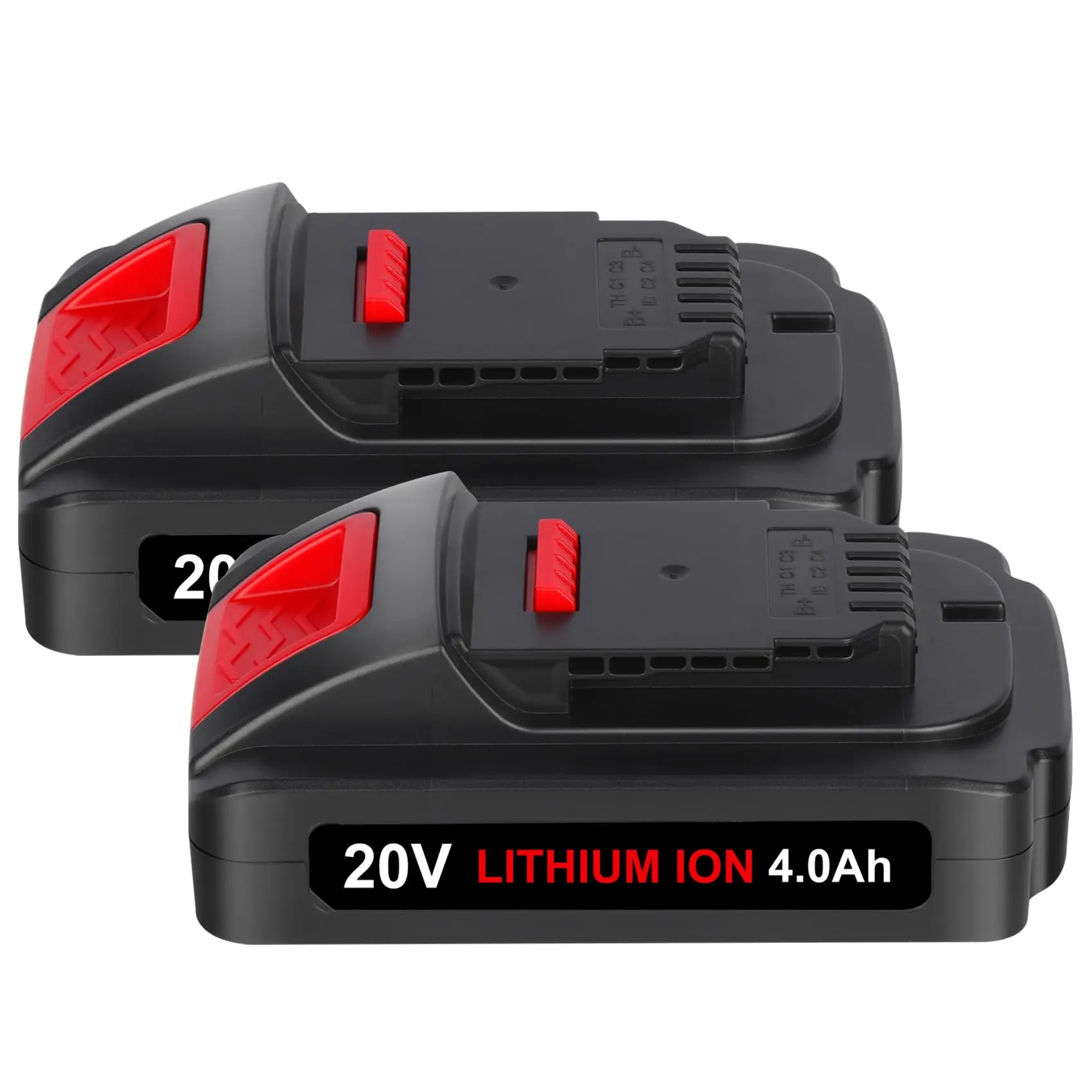 

2 Pack Upgrade 20V Dewalt 4.0Ah DCB204 Battery for Dewalt MAX XR Battery Lithium Ion, For DCB200 DCB201 DCB203 DCB206 Batteries