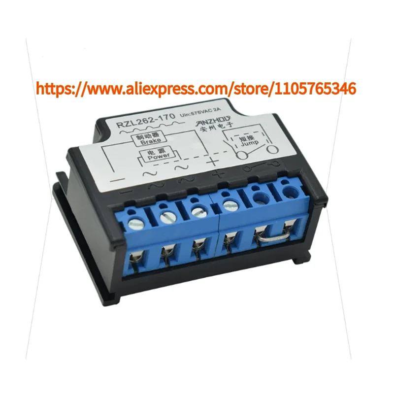 1pcs R204-RZL262-170 Half Wave Rectifier RZL262-170 575VAC 2A Power Loss Brake Holding Rectifier Module