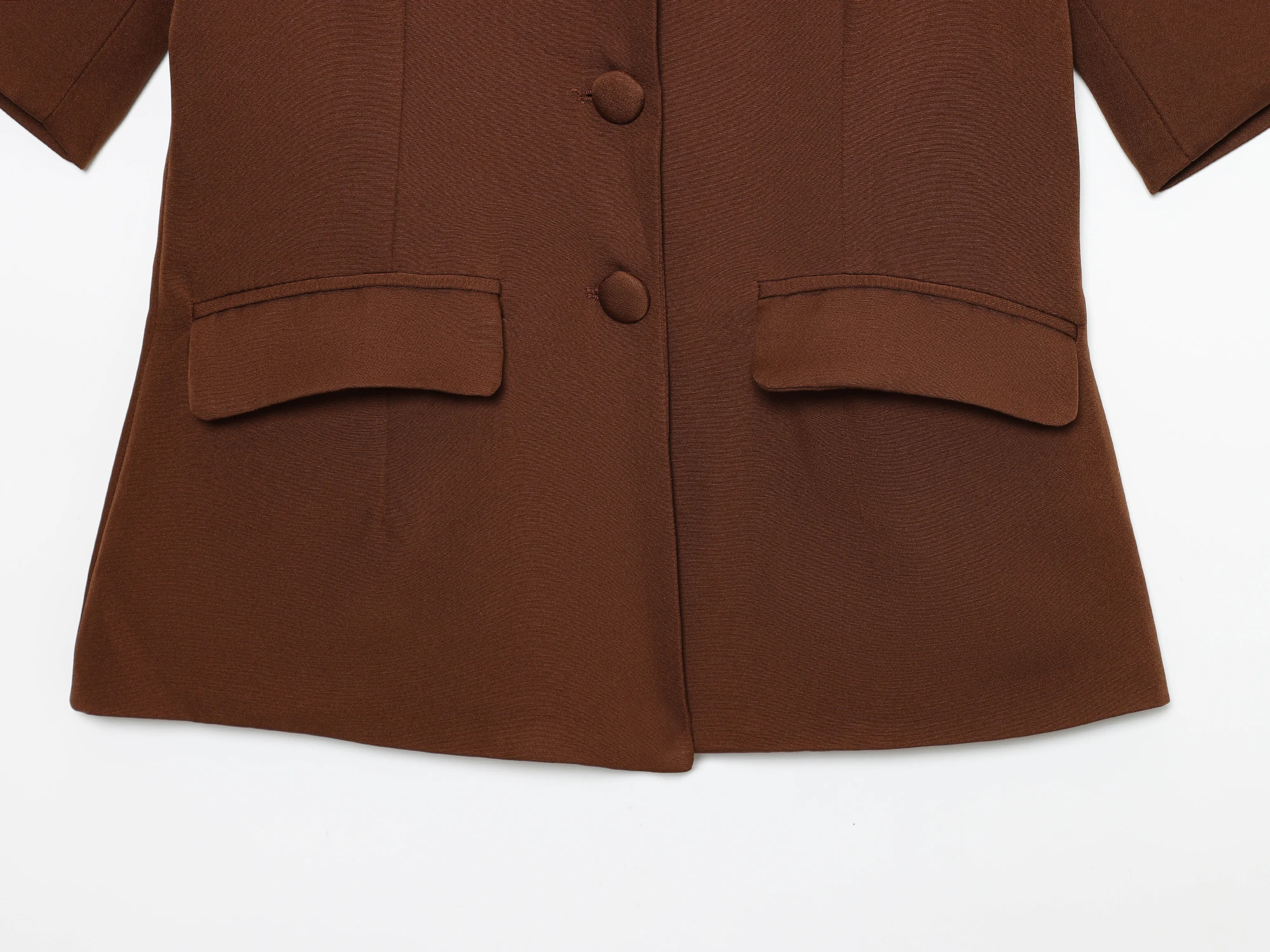 Women's New Arrival Blazer V-Neck Short Sleeve Single-Button Waist-Defining Commuter Professional Suit Jacket