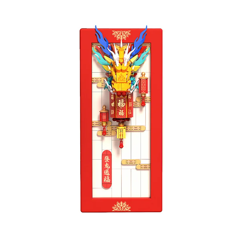 

Chinese New Year Assembly Bricks Toys For Kids Girl Christmas Gift Creative Mini Block Micro Building Blocks for Adults Girl Toy