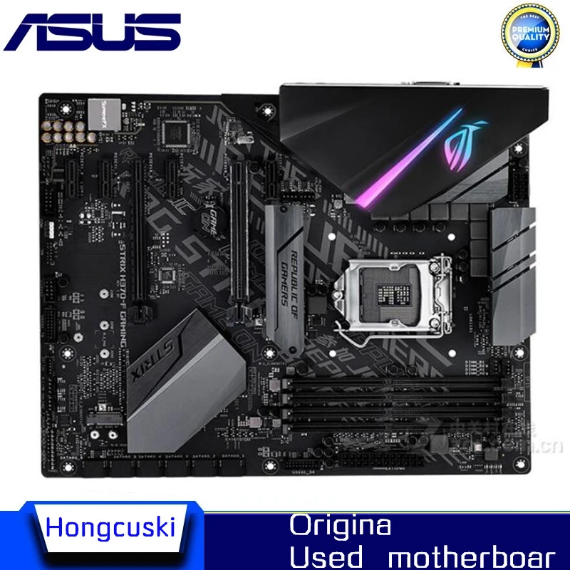 

Для ASUS ROG STRIX H370-F GAMING H370F LGA1151 используется оригинальная материнская плата с разъемом LGA 1151 DDR4 64 ГБ H370 настольная материнская плата