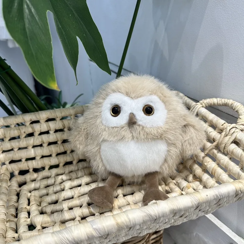 Cute Fluffy Owl Cub Plush Toys Soft Stuffed Animal Plushies for Kids