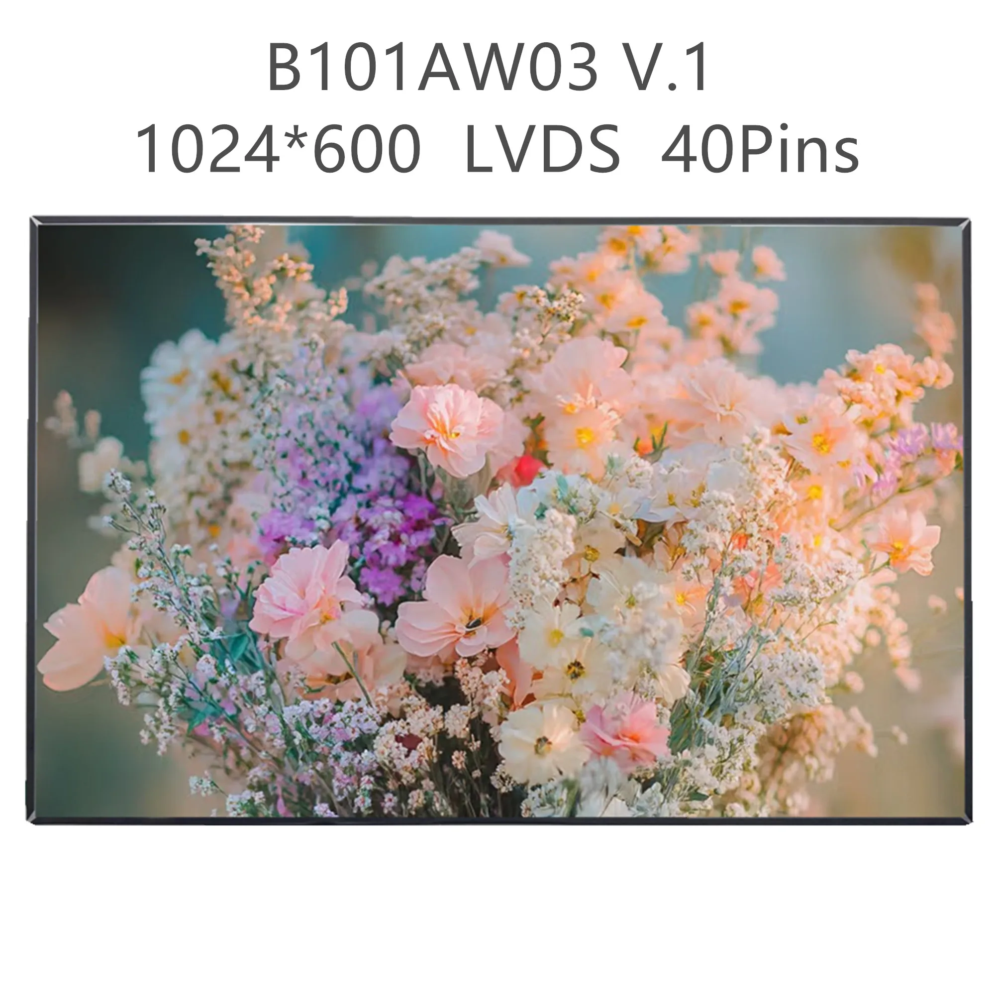 B101AW03 V.1 fit B101AW03 V.0 LTN101NT02 N101L6-L01 L02 LTN101NT06 LTN101NT07 N101L6-L0A 10.1'' Laptop LCD Screen 1024*600