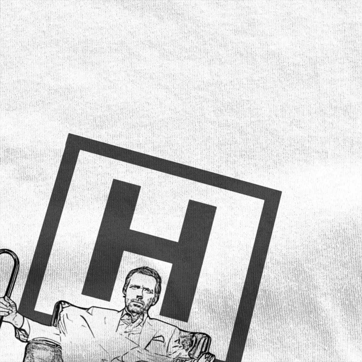 House MD T-Shirt Men Women Hugh Laurie Creative 100% Cotton Tee Shirt O Neck Short Sleeve T Shirt Gift Idea Clothing