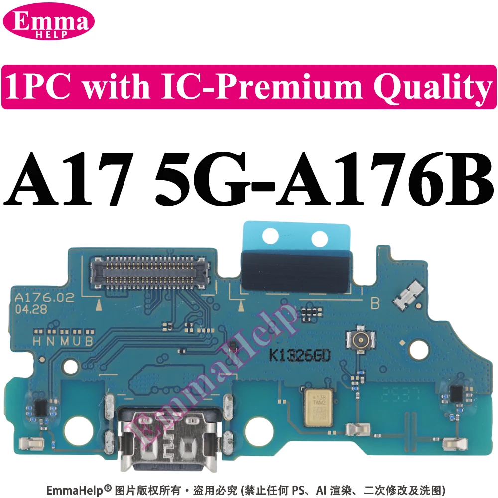 Charging Port Board For Samsung A06 A07 A16 A17 A26 A36 A53 A54 A55 A56 Microphone Module USB Fast Charge Connector Flex Cable