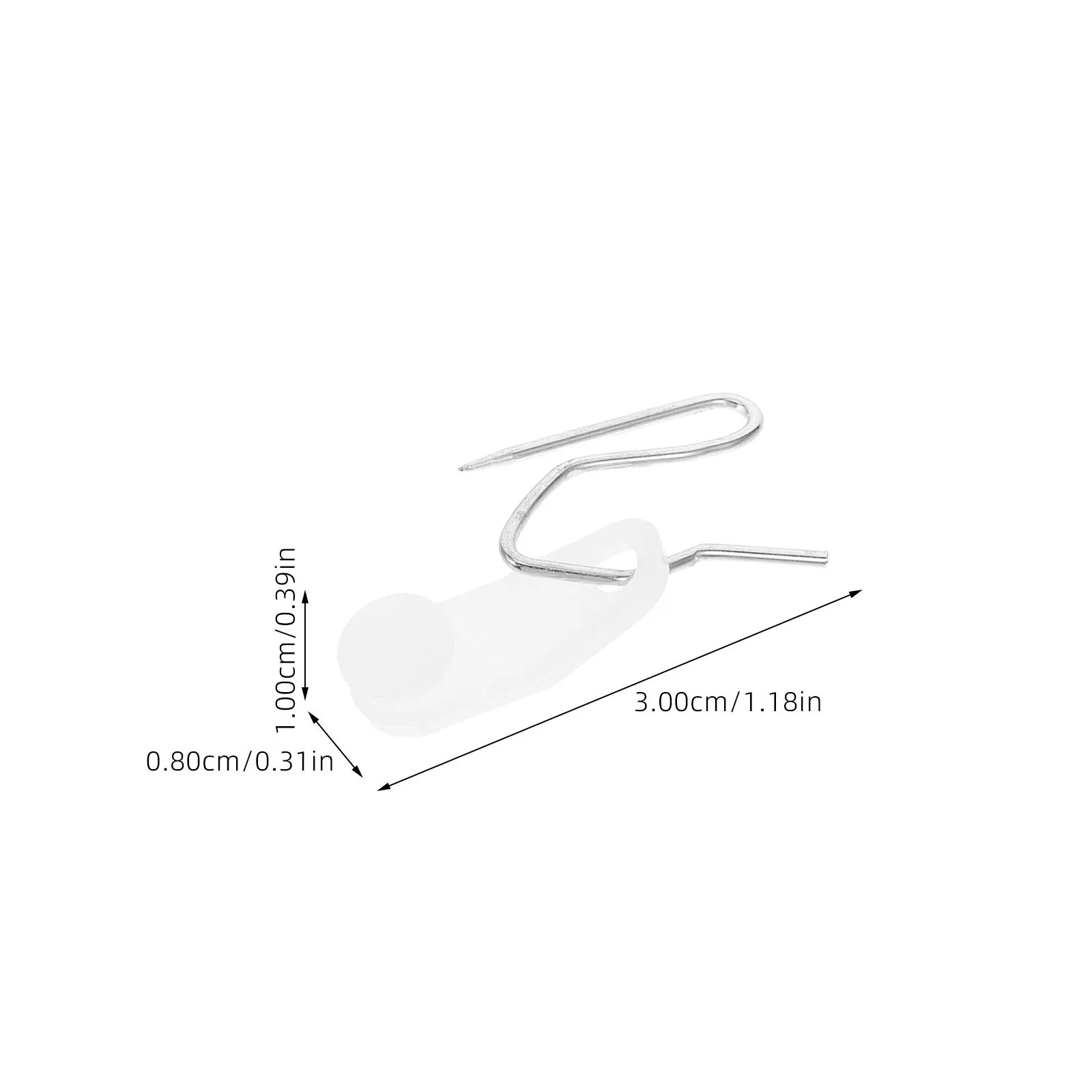 80 مجموعات الستار السنانير البلاستيك قوي لمط الستائر دبابيس الحمام غرفة خلع الملابس دش اكسسوارات الستائر السنانير #5