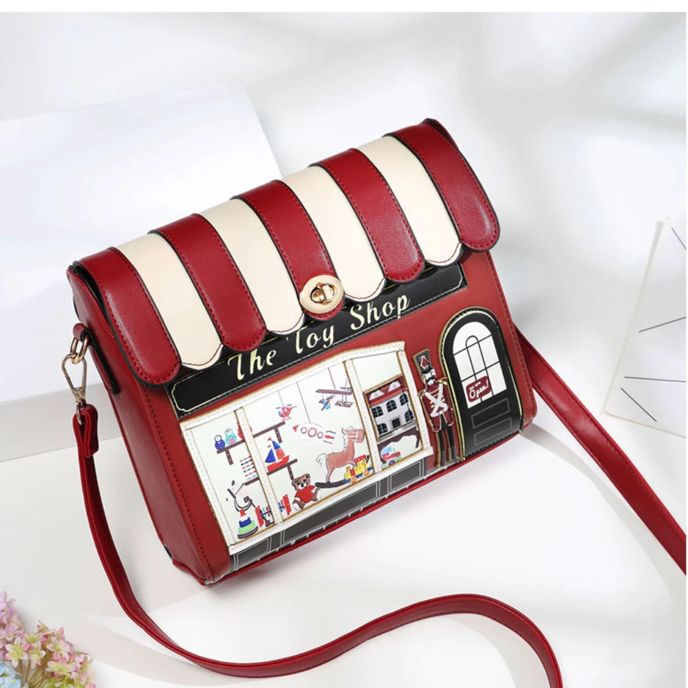 

Autumn and Winter New Oblique Small One-shoulder Women's Bag Personality Flower Bag Small Square Bag Hit Color