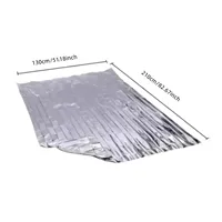 Emergency Mylar Thermal Blankets - Waterproof, Retains Body Heat - Ideal for First Aid Kits & Natural Disasters - 51.18 x 82.67 2