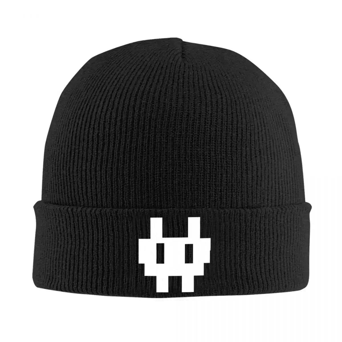 Gaz's 8 Bit Logo Knit Hat Beanie Winter Hats Warm Fashion Invaders Zims  Caps Men Women Gift