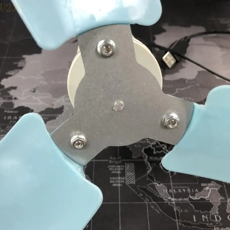 Ventilador techo USB 15 pulgadas U2JE con control alimentación control velocidad ventilador colgante USB para