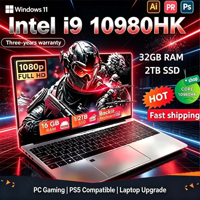 Intel New Arrival 14.1 Gaming I9 Laptop Windows 11 Intel Core I9 10980HK 16GB RAM 1/2TB M.2 SSD Laptops 4K HD Gaming Notebook PC - Aliexpress Deal