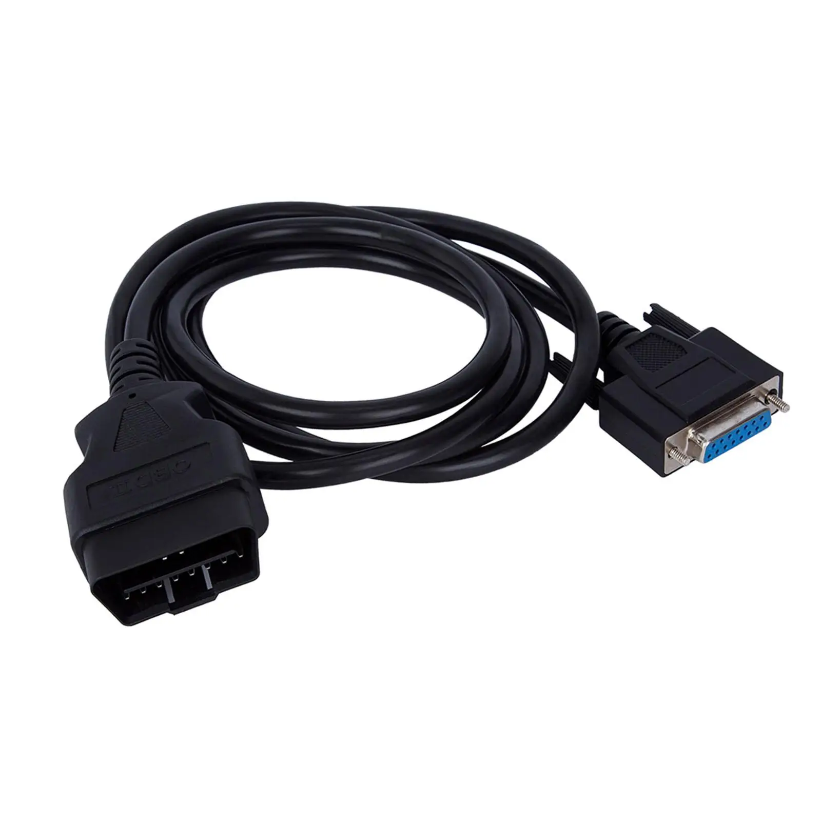 Auto OBD II OBD2 16 Pin Male to Female Extension Cable, OBD 2 to dB15, 155cm