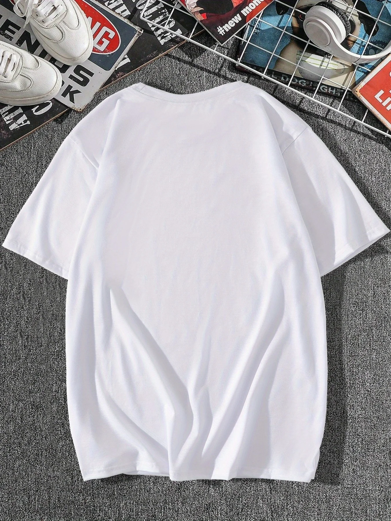 올 시즌 캐주얼 남성 크루넥 티셔츠 - 생기 넘치는 비치 프린트, 편안한 스트레치 원단, 관리 용이