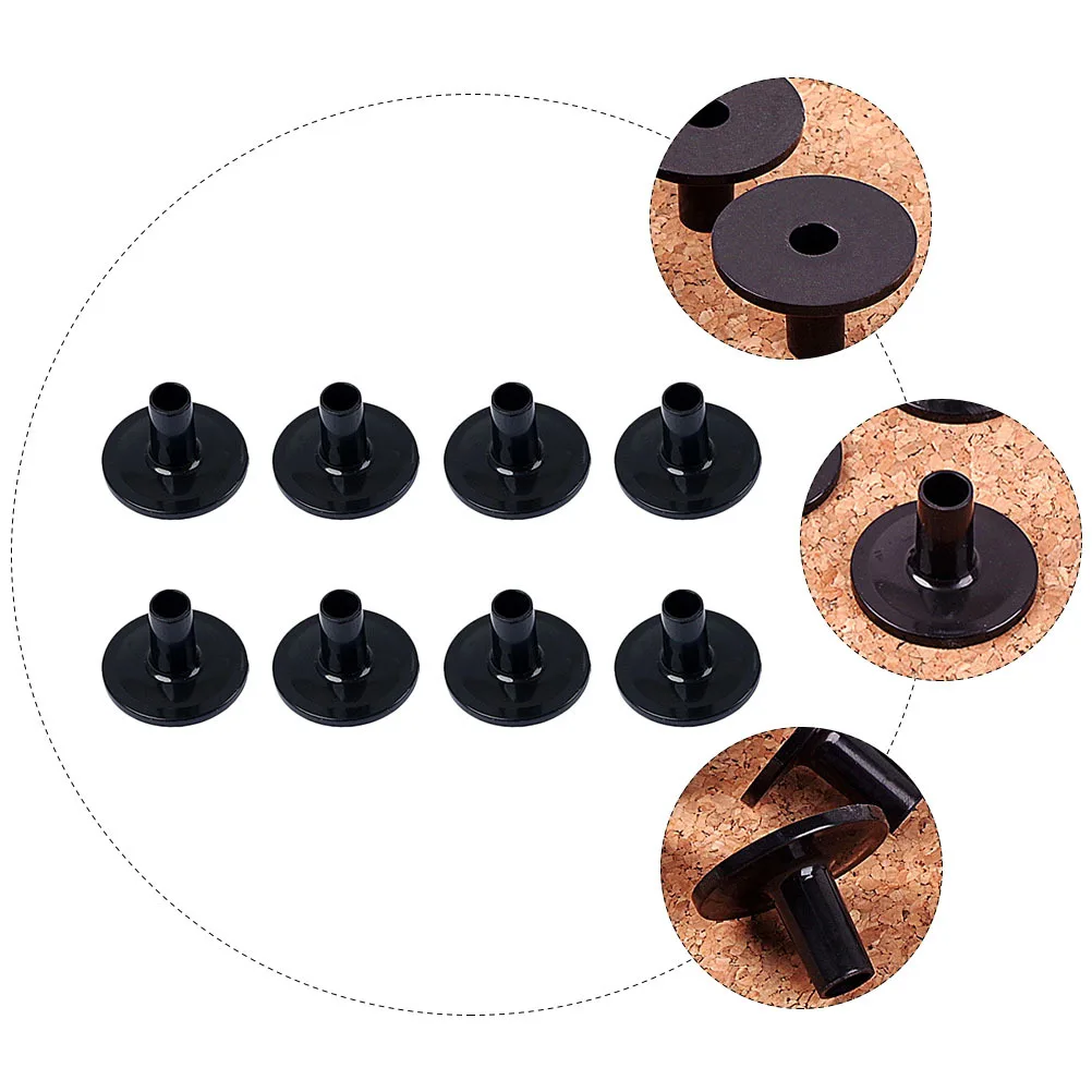 

8pcs Black Plastic Cymbal Stand Sleeve Set Drum Accessories Replacement Parts Fit Most Stands Cymbal Felt Sleeve Drum Parts