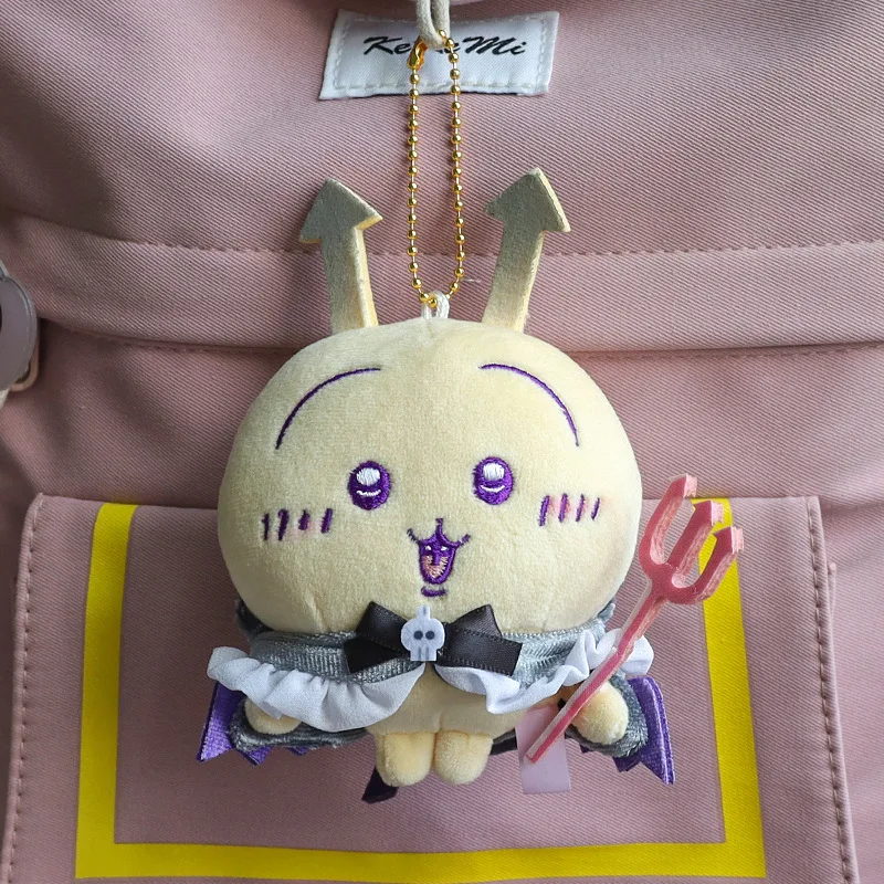 Kawaii Chiikawa Hachiware Usagi مطعم دمية لطيفة دمى قطيفة ، 10 سنتيمتر قلادة حقيبة ظهر Momonga Rakko
