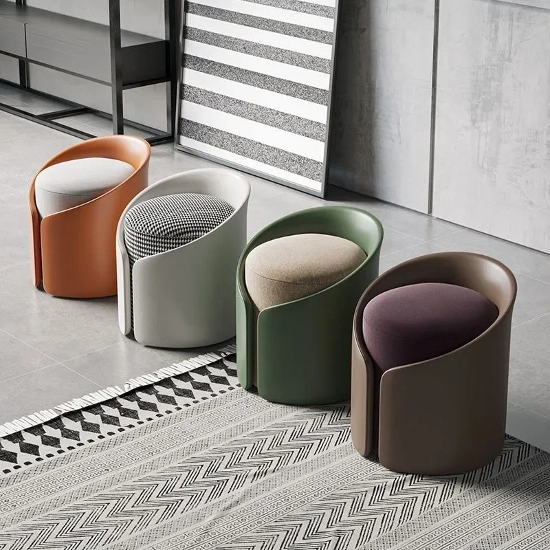Living room furniture dressing stool makeup stool creative low stools dressing table leather flannel stool bedroom makeup