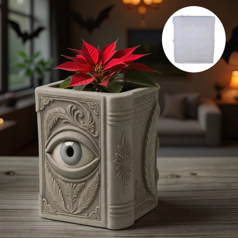 Eye Book Pattern Silicone Mold for Hand-Making Resin Jewelry and Unique Planter