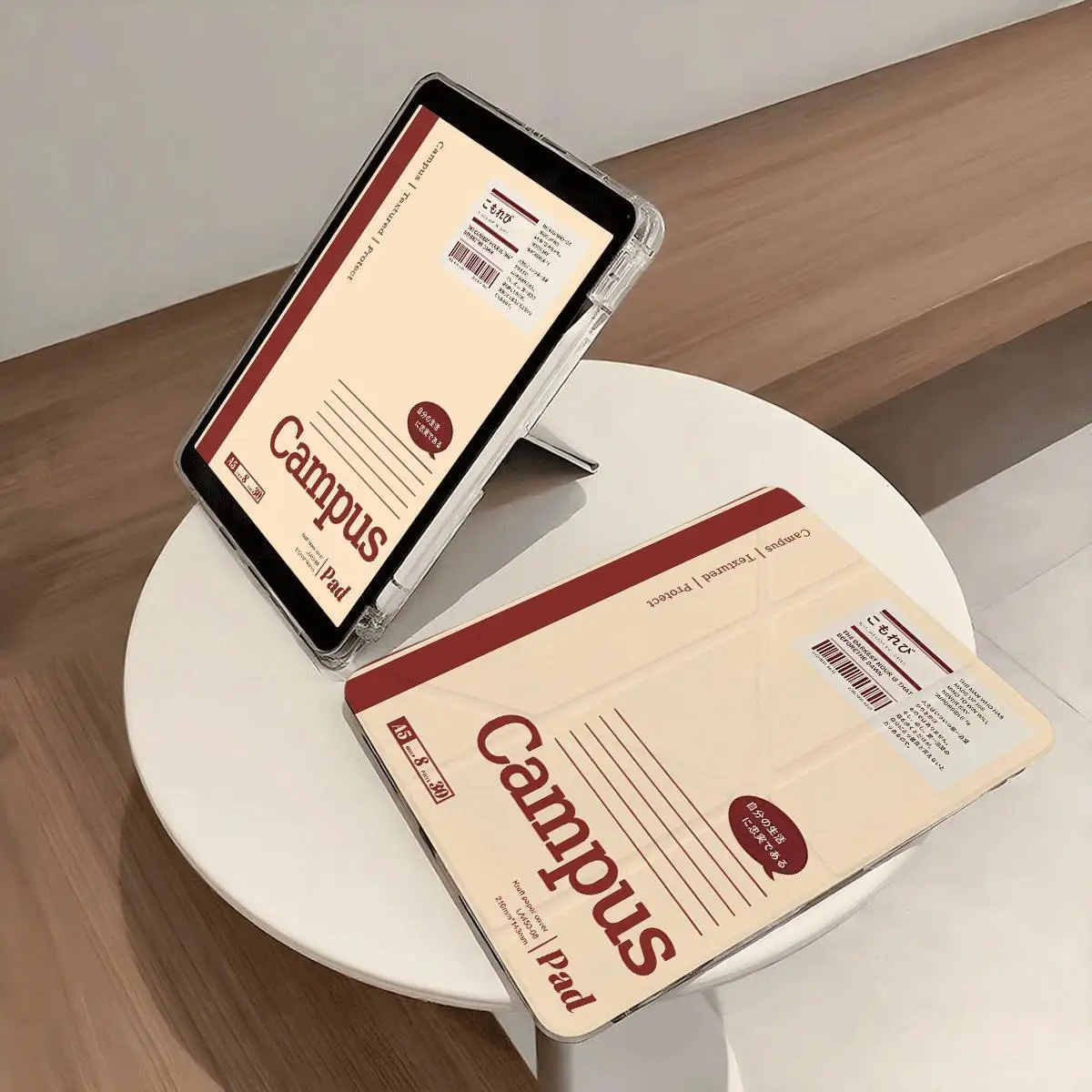 Wine Red Diary Creative Fashion Niche Tablet Case For iPad Pro 13 11th A16 12.9' 10 9 8 7 6 Th Air 3 2 1 Mini 7 6 5 4 Cover