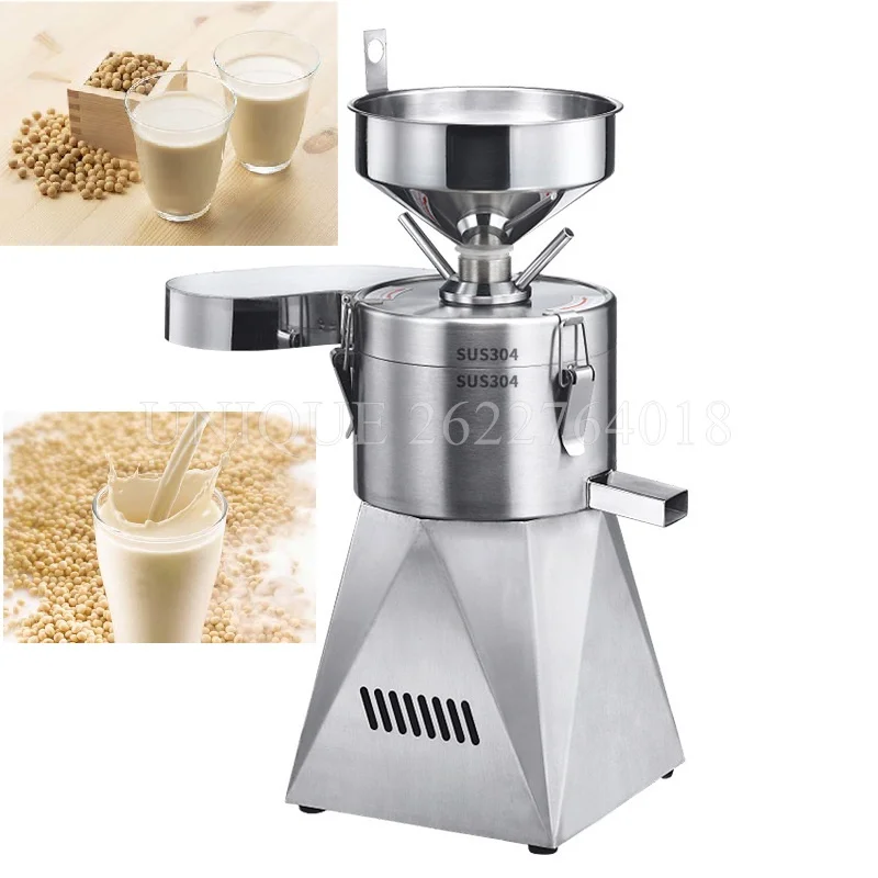 110/220V Stainless Steel Tofu Sausage Flour Refiner Breakfast Restaurant Automatic Slurry Separation High-Power Soy Milk Machine