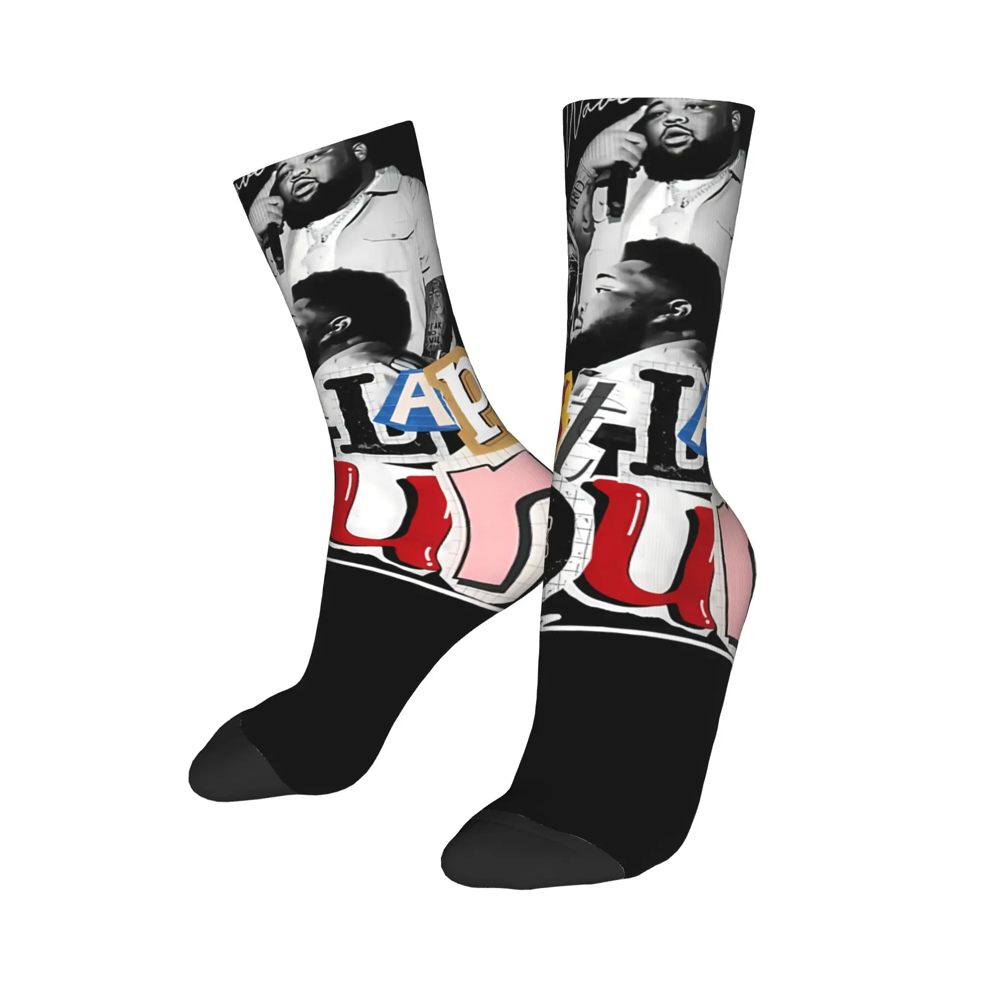 Rod Wave Hip Hop Rapper Last Lap  Socks Men's Women's Polyester Casual  Socks Crazy Spring Summer Autumn Winter Socks Gift