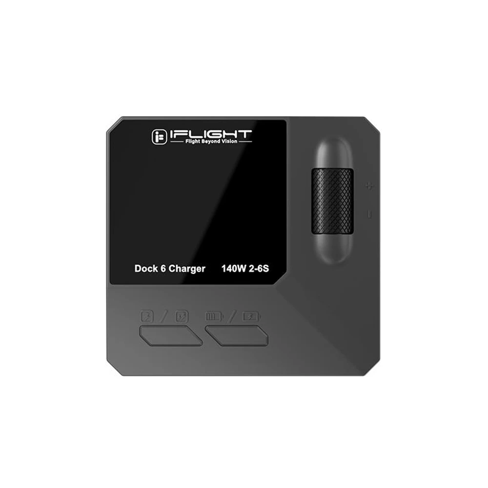 

Зарядное устройство iFlight Dock 6 Intelligent Charger DC 140W 10A для зарядки аккумуляторов LiPo LiHv 2-6S