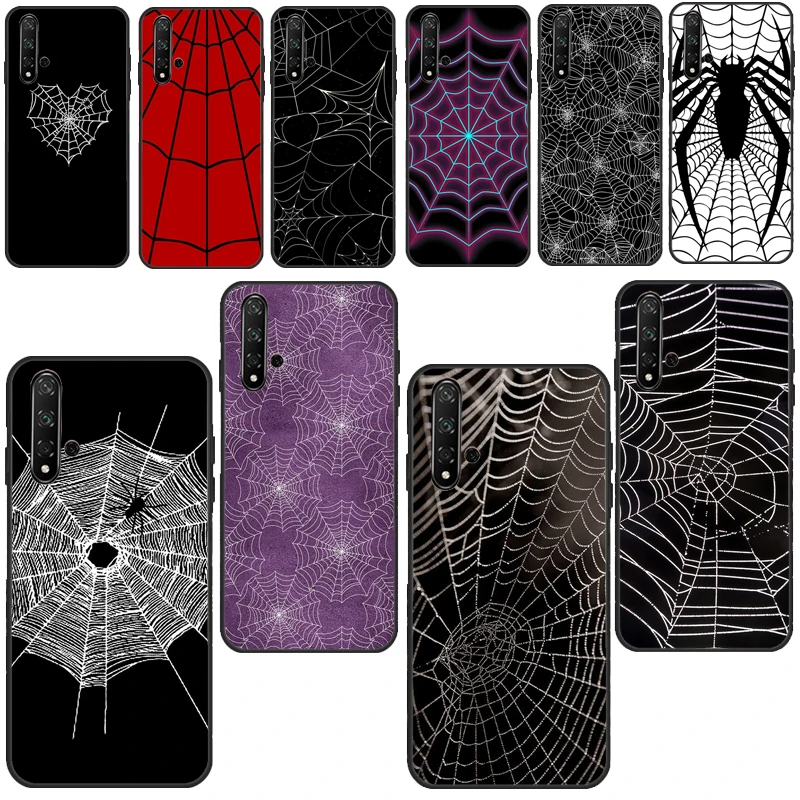 Cool Spider web Case For Huawei Nova 5T P Smart 2019 2021 Mate 20 P40 Lite P30 P20 Pro Honor 10i 8X 9X 8A