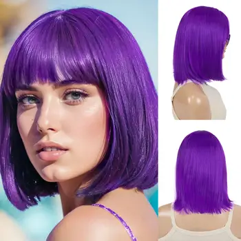 10 best sales Peruka w kolorze magenty - №7