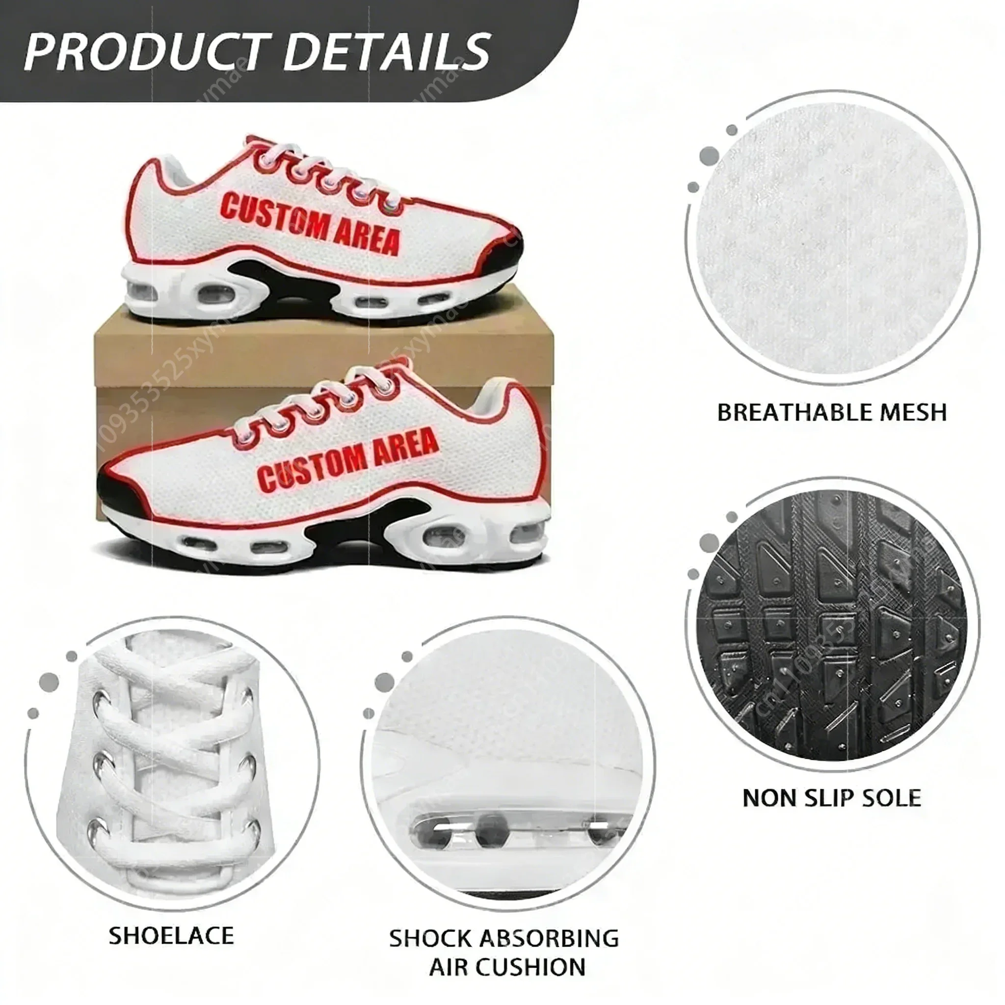 Cartoon Cute Yellow Duck Pattern Air Cushion Sneakers Mens Womens Teenager Sports Shoes High Quality Custom Made Mesh Sneaker view 3