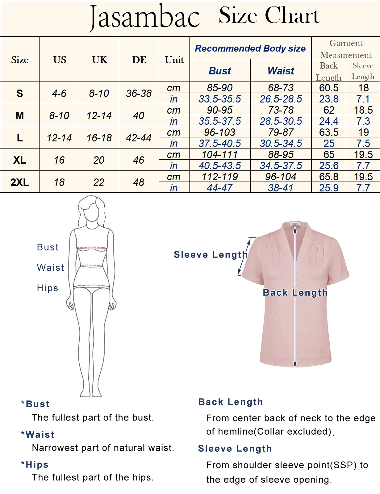 Jasambac-Pull à manches courtes et col en V pour femme, chemisier confortable pour avocat, chemise d'été