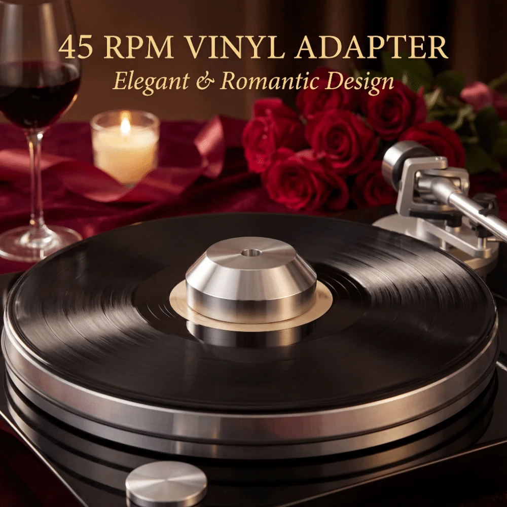 Durable Vinyl Record Turntables EP Adapter Universal 45 RPM LP Adapter Precision Aluminum Player Accessories Vintage Audio