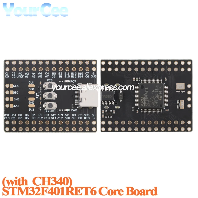 10 قطعة/1 قطعة ذراع صغير 32Bit MCU لوحة تطوير النظام CH340 STM32F103C6T6 STM32F103C8T6 CH32V103C8T6 STM32F103RCT6 STM32F401RCT6