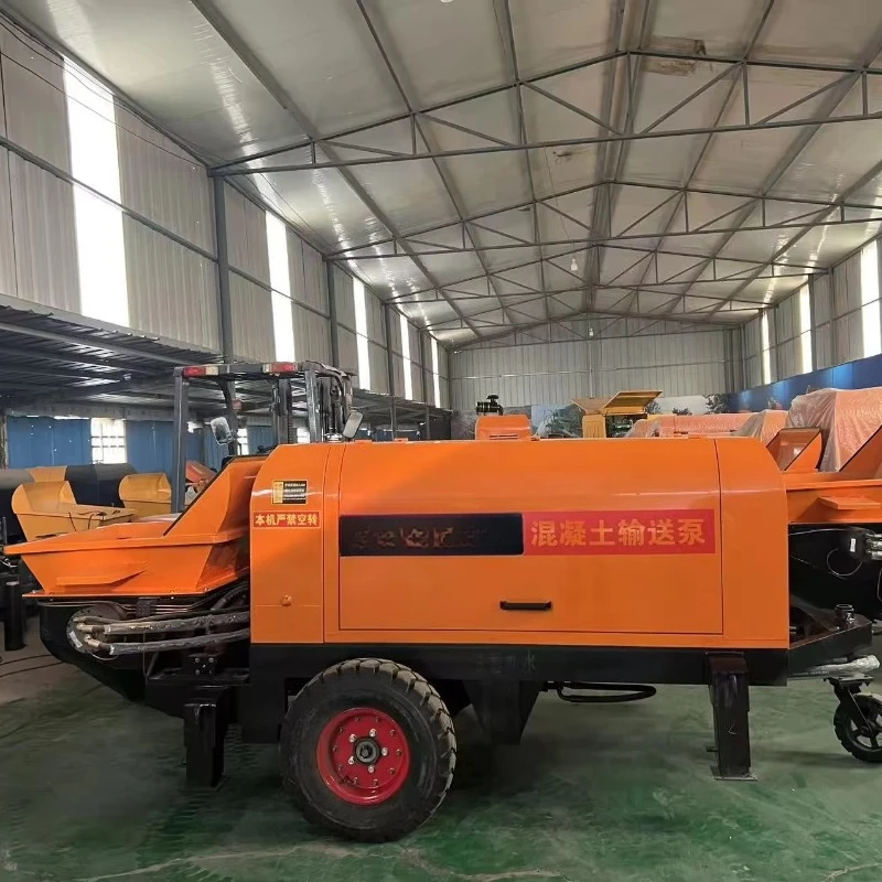 Mid Size Diesel Concrete Pump 25m3h 130m Vertical 350m Horizontal with 4cm Aggregate for Building Projects